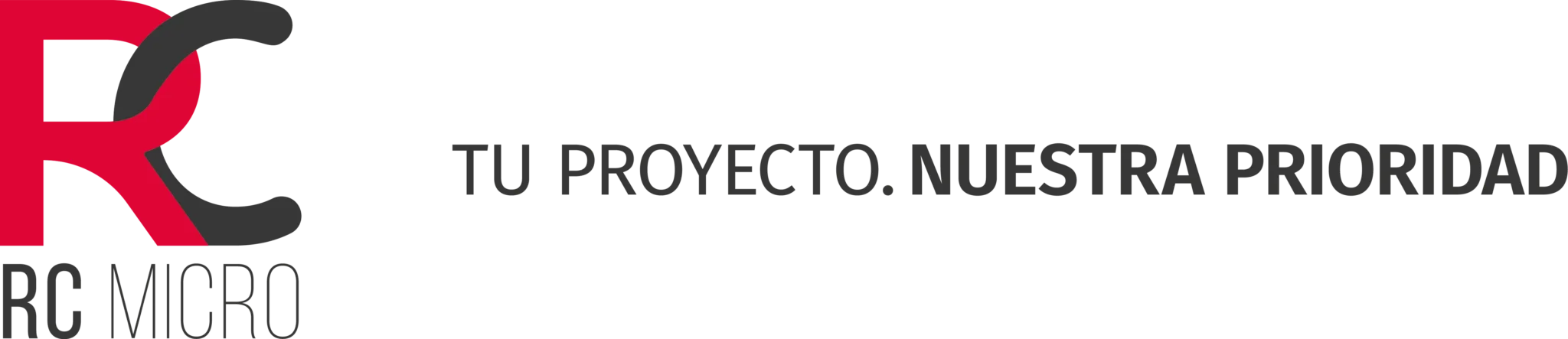 Logo RC MICRO + slogan