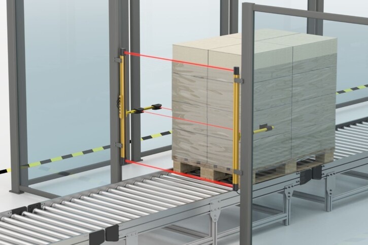 Barreras y cortinas optoelectrónicas de seguridad Wieland para muting