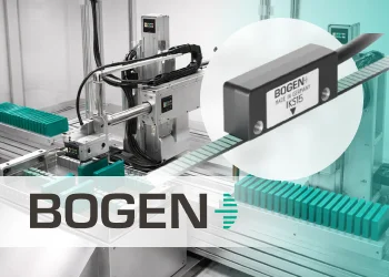 Sistema industrial pick&place con sensores magnéticos Bogen