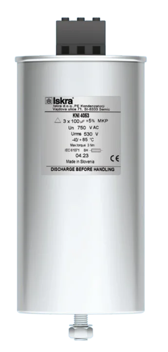 Condensadores KNI5048 de Iskra para filtrado AC/DC