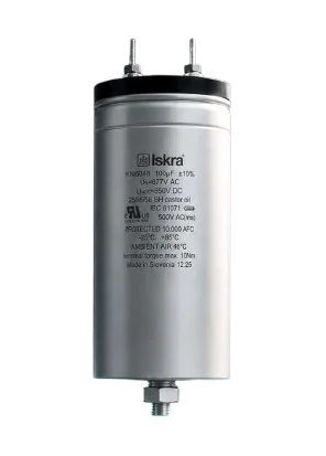 Condensadores KNI5048 de Iskra para filtrado AC/DC