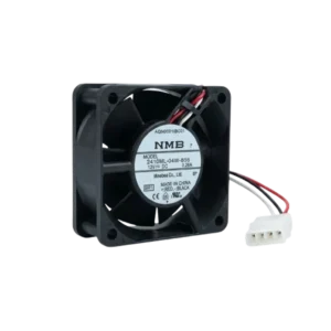 Ventilador DC 24V, 60x60x25mm, PWM, IP mejorada y rodamientos de bolas.