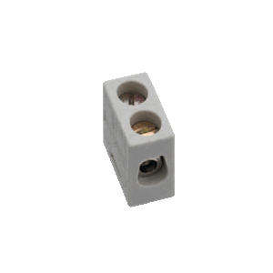 Borna cerámica WIELAND 1038 C, 76 A, 400 V, 16 mm², M5, hasta 250 °C.