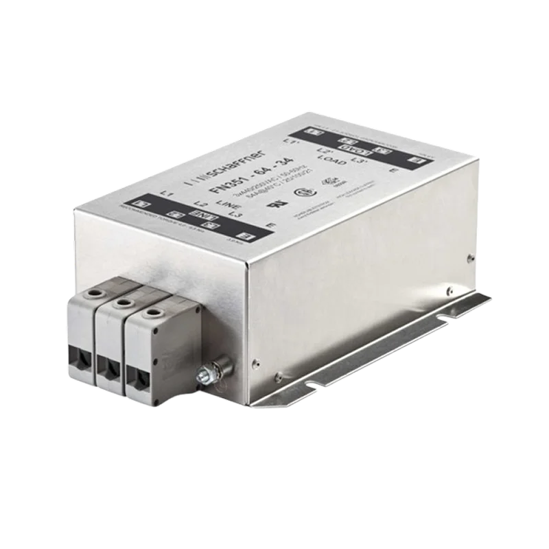 Filtro EMC trifásico FN351-25-46 de 25 A para variadores, accionamientos y equipos industriales