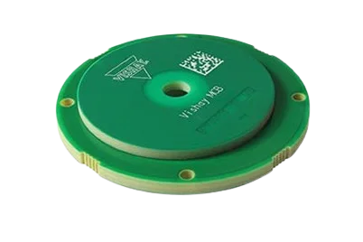 Encoder inductivo absoluto RAIK045I MP de Vishay para control de movimiento industrial y posicionamiento de precisión.